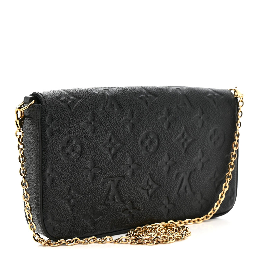 Empreinte Pochette Felicie Chain Wallet Black