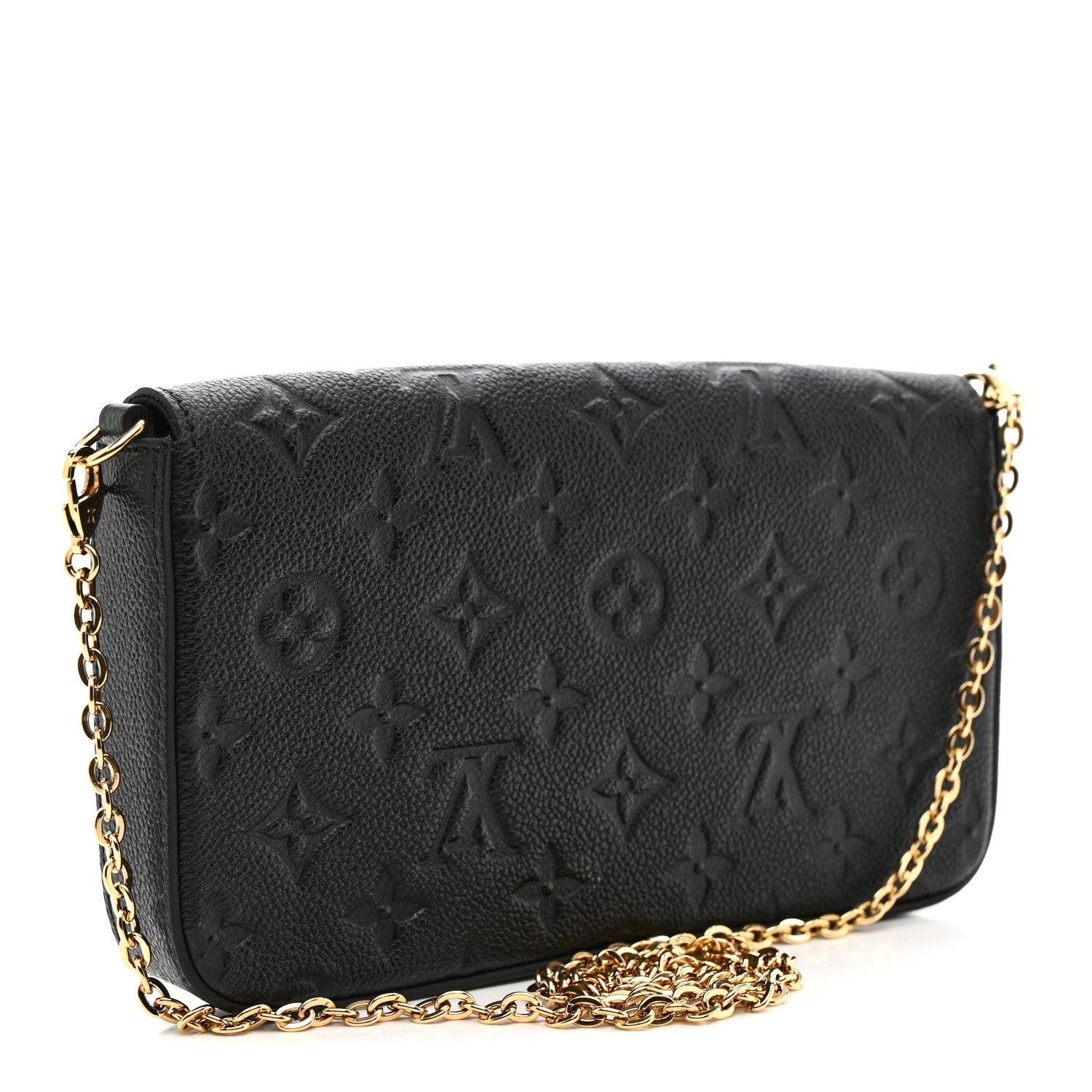 Empreinte Pochette Felicie Chain Wallet Black