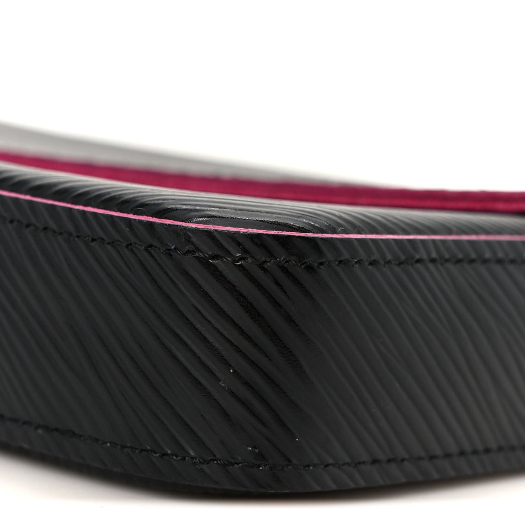 Epi Pochette Felicie Black Hot Pink