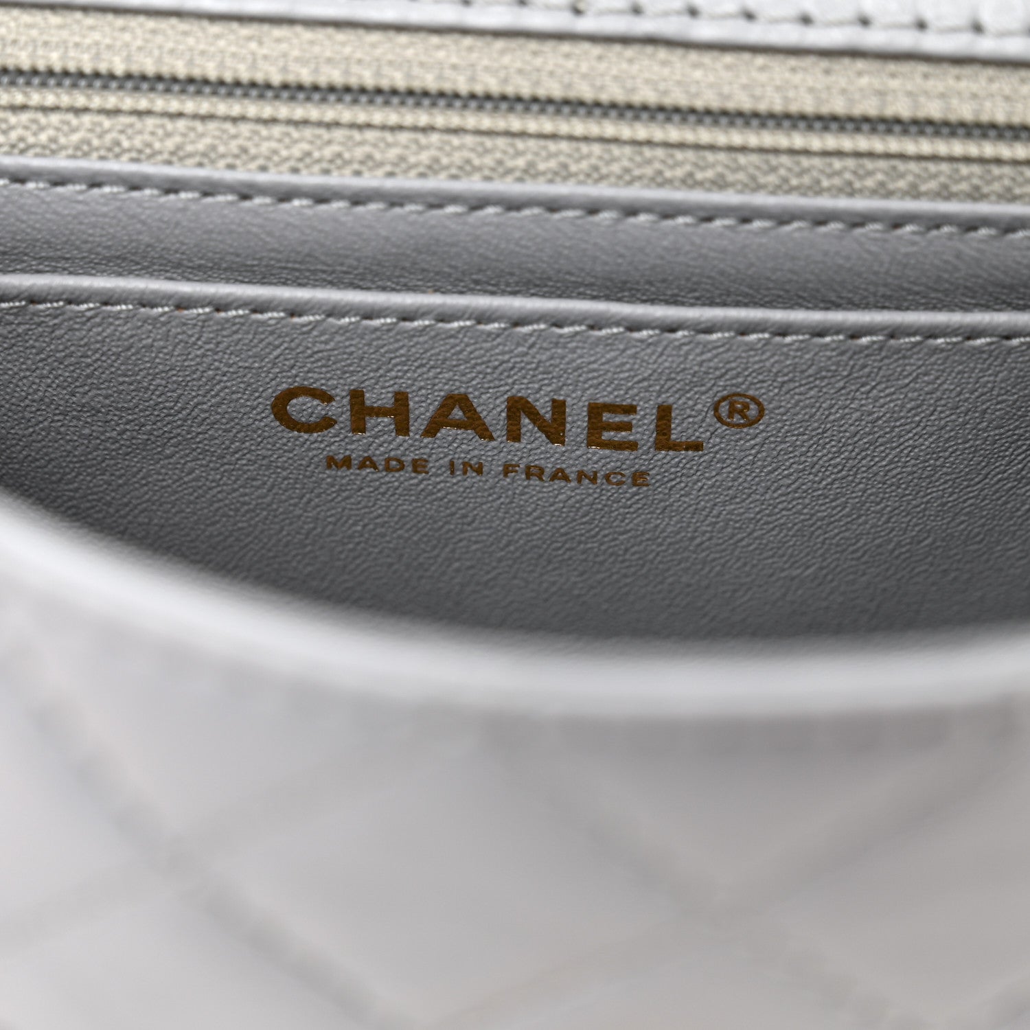 Aged Calfskin Quilted 2.55 Reissue Mini Flap Grey