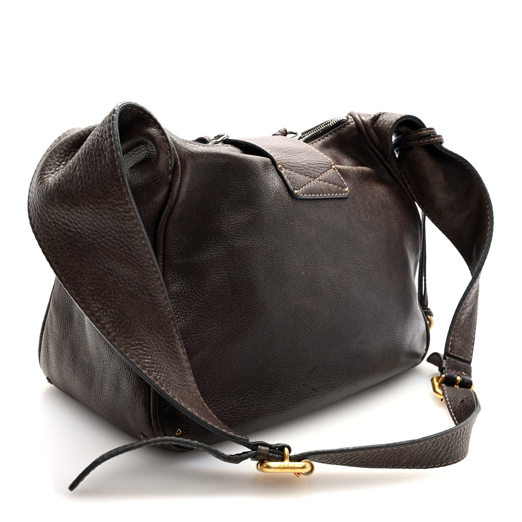 Calfskin Paddington Hobo Brown