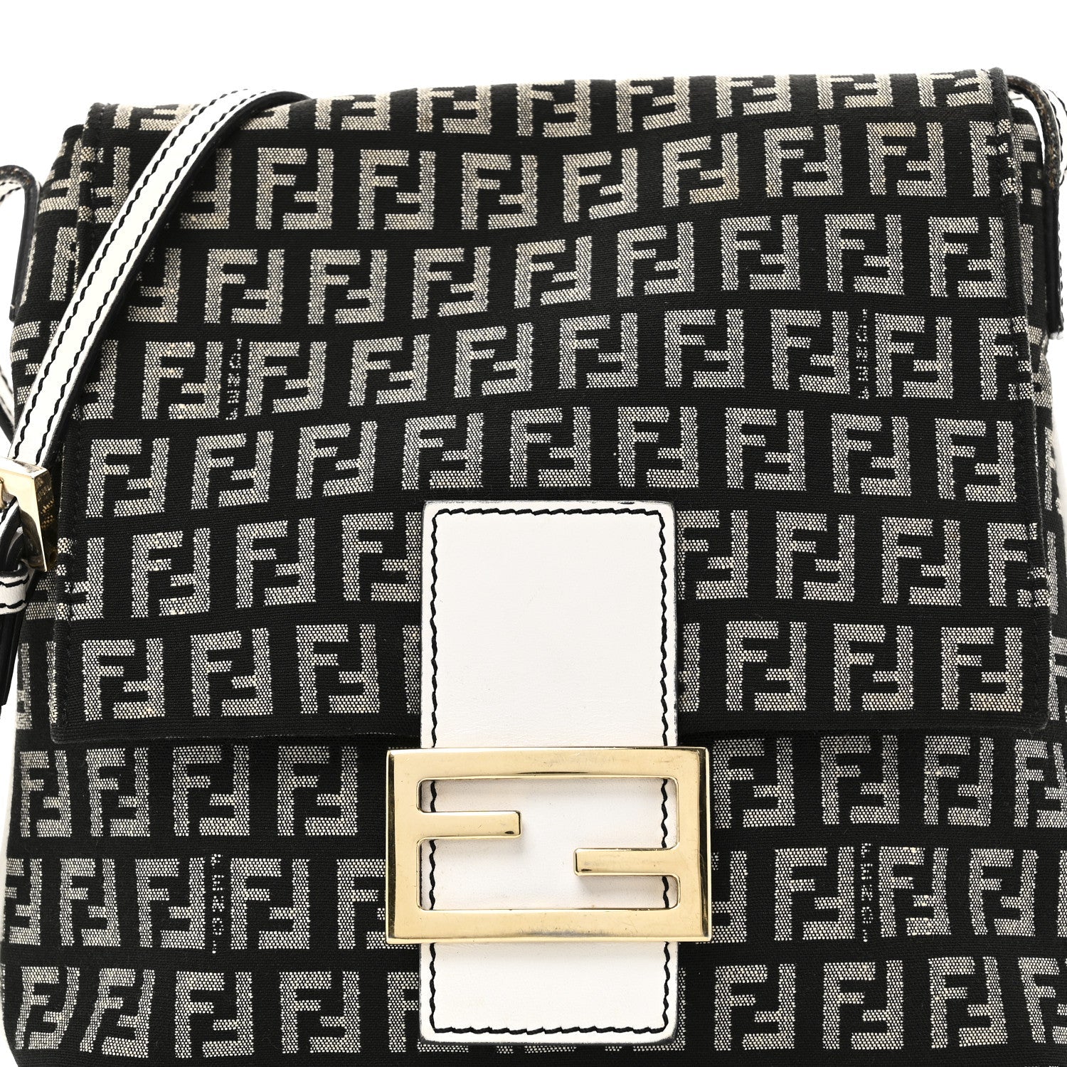 Zucchino Tube Messenger Bag Black White