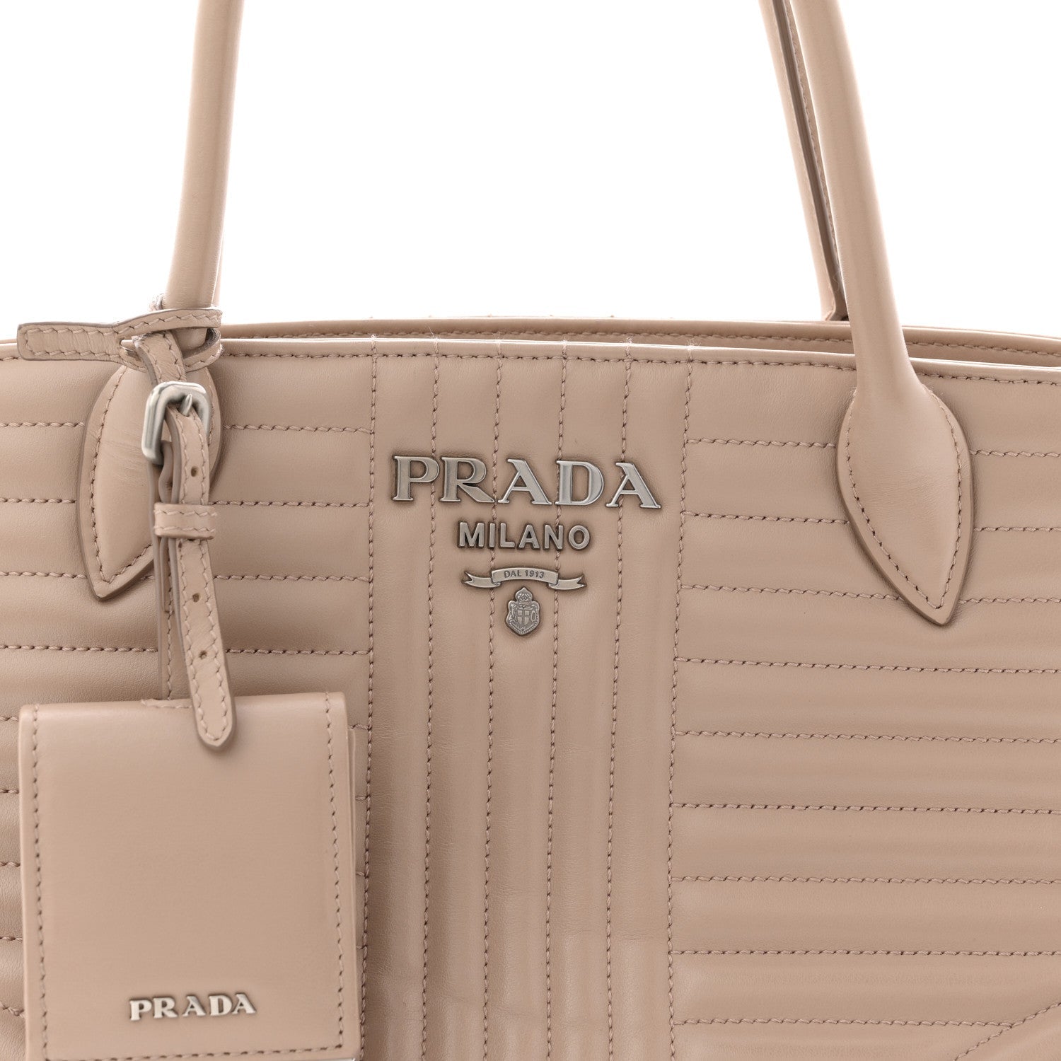 Soft Calfskin Impunture Diagramme Tote Cipria