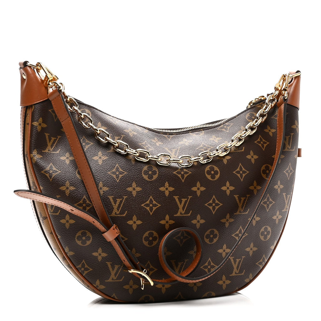 Reverse Monogram Loop Hobo