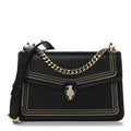 Calfskin Chain Serpenti Forever Crossbody Bag Black