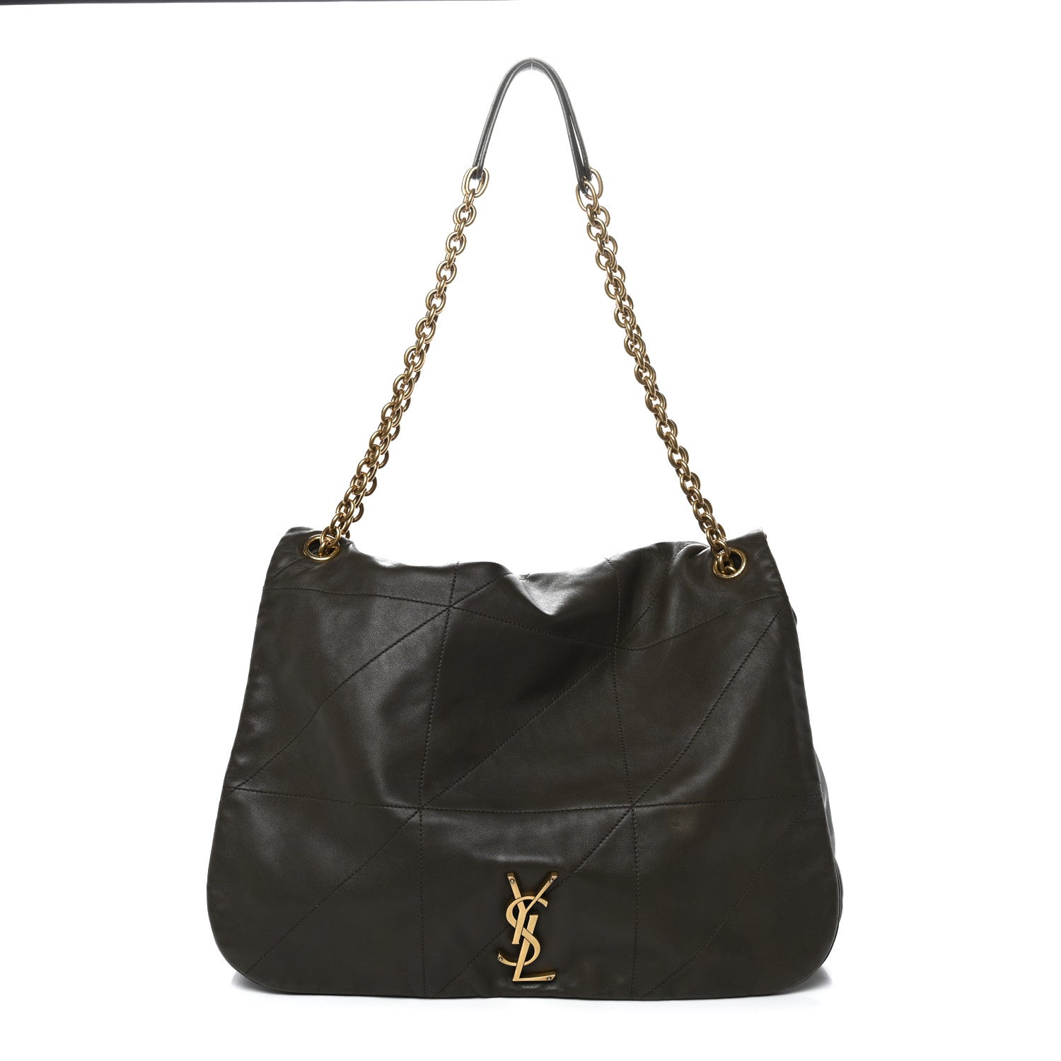 Lambskin Matelasse Monogram Large Jamie 4.3 Light Musk