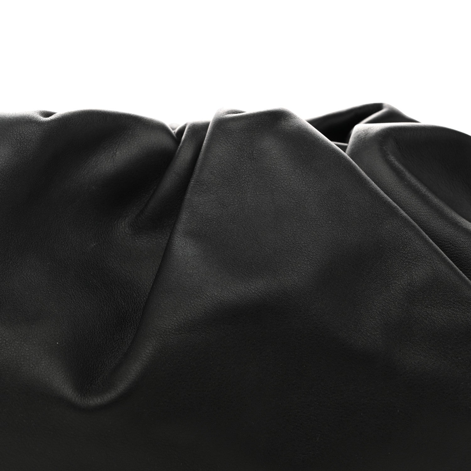 Smooth Butter Calf The Pouch Oversized Clutch Black