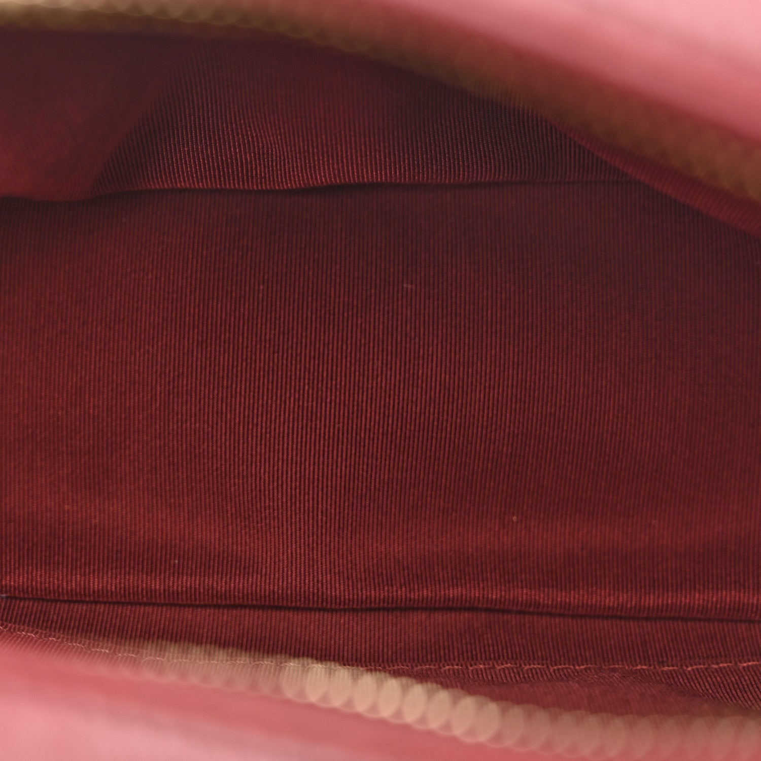 Calfskin Quilted CC Small Vanity Case Dark Red