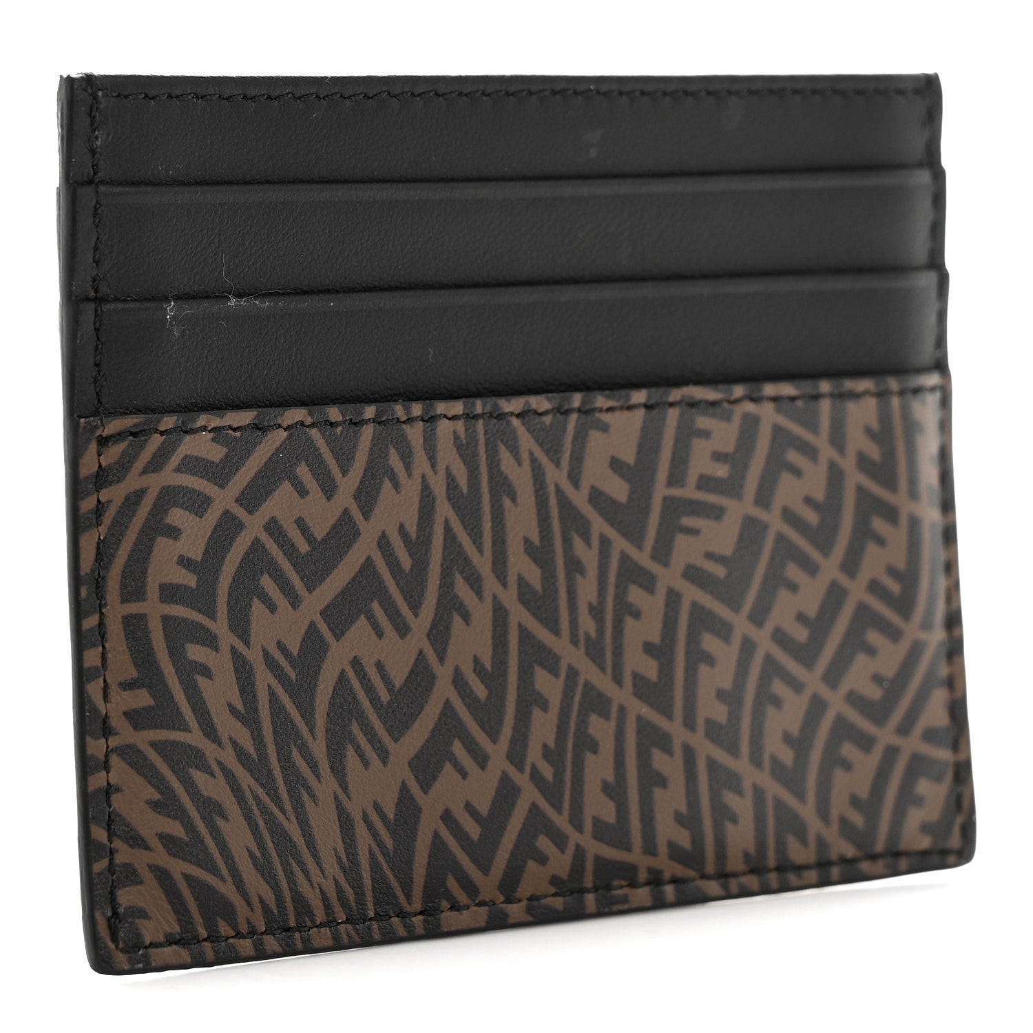 X SARAH COLEMAN Vitello Grace Light Micro FF Vertigo Embossed  Holder Maya Black