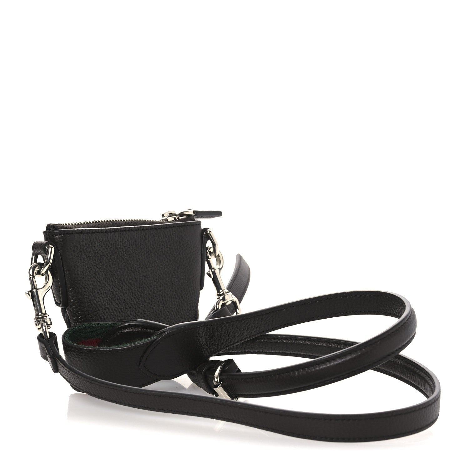 Pebbled Calfskin Mini B Shoudler Bag Brown