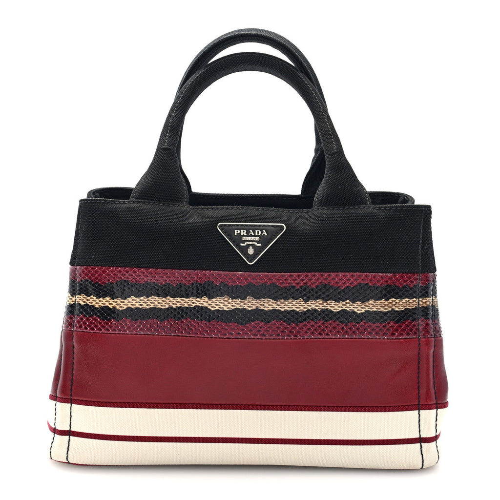 Patch Righe Mix Tote Cerise