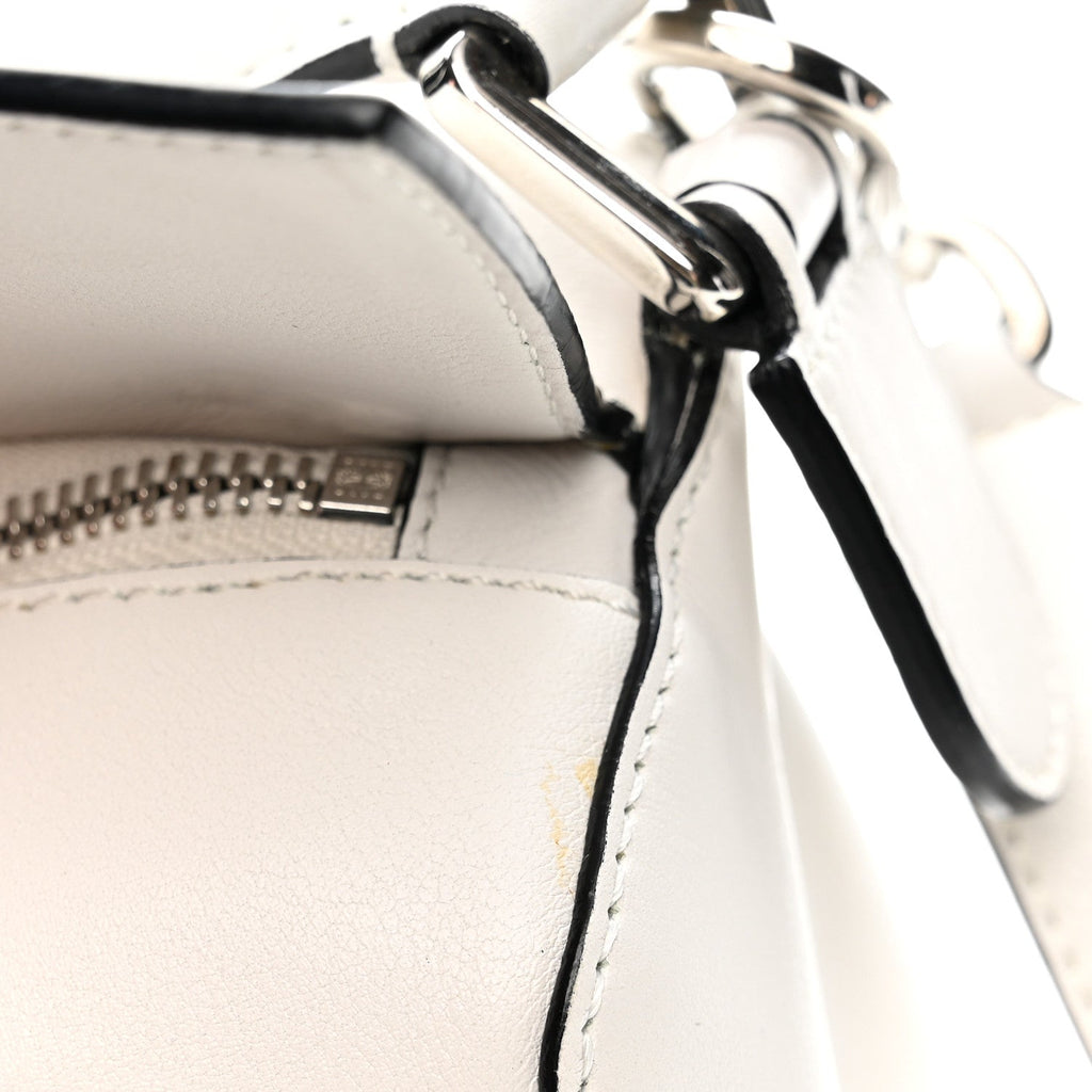 Calfskin Small Puzzle Bag White