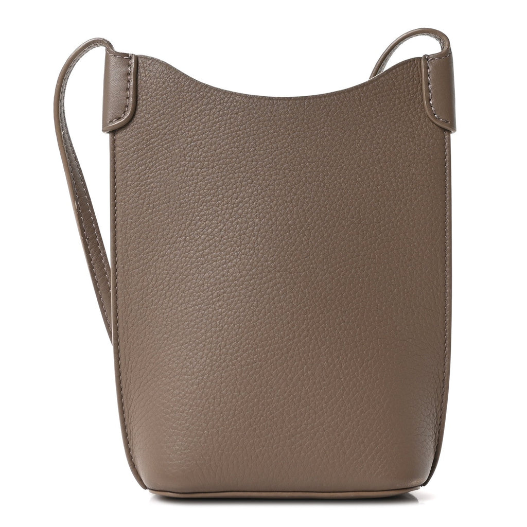 Grained Calfskin Bale Phone Case Warm Mastic
