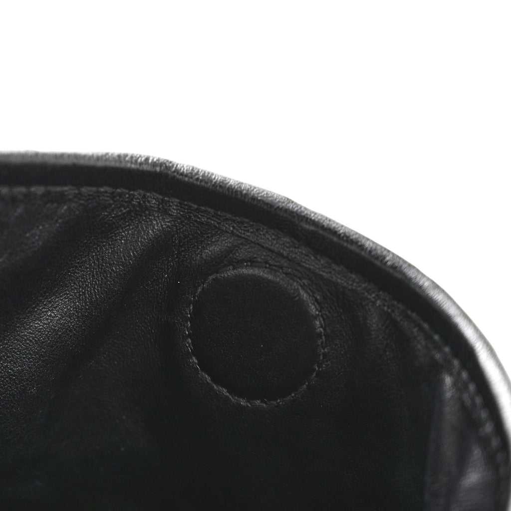 Calfskin Intrecciato Small Hop Black