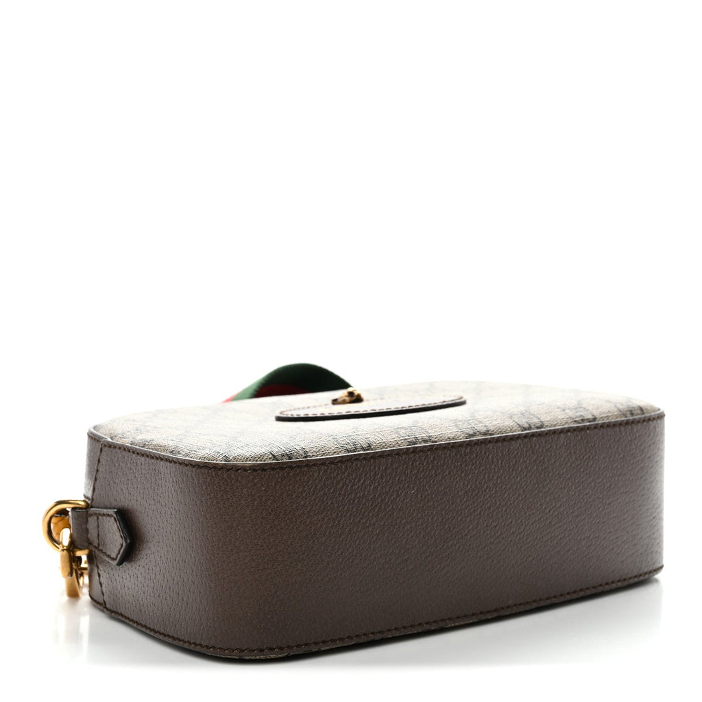 GG Supreme Monogram Web Neo Vintage Shoulder Bag Beige New Acero Crop