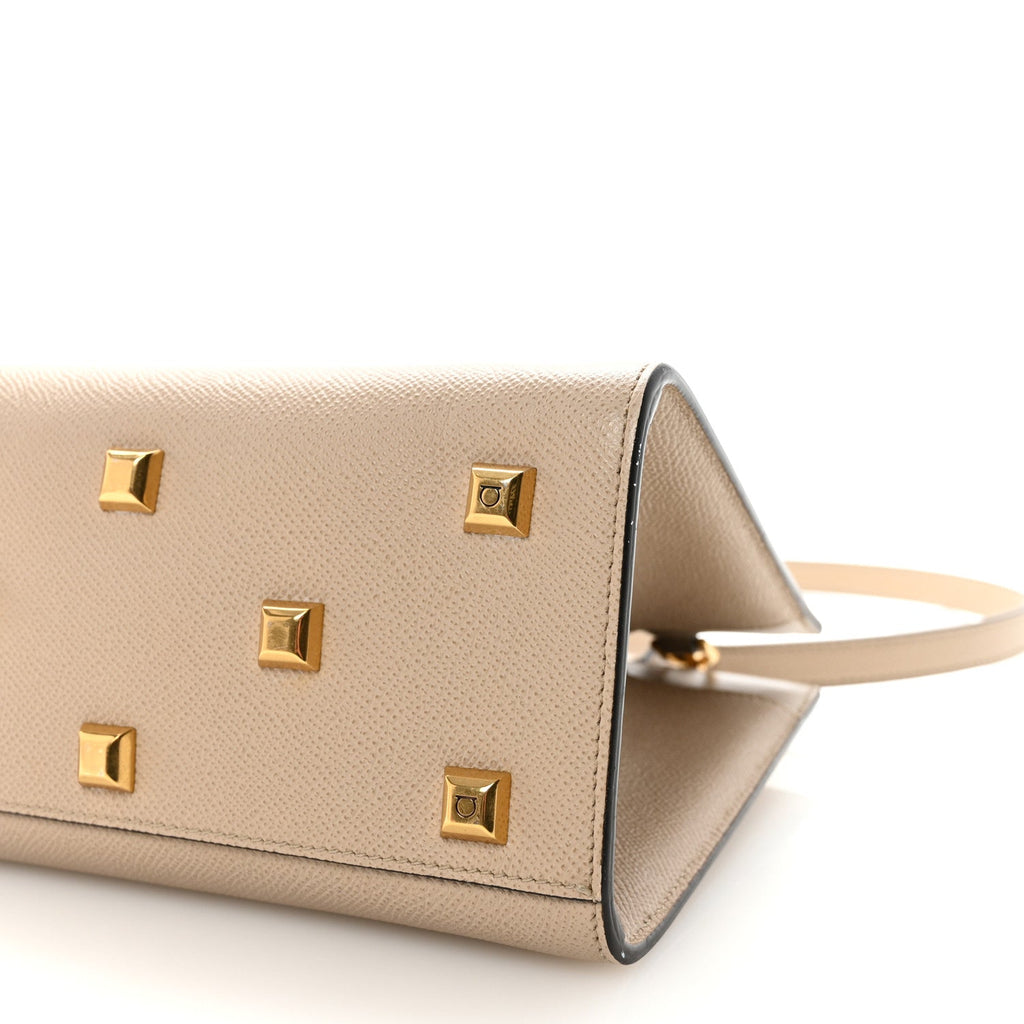 Calfskin Small The Studio Box Bag Daino