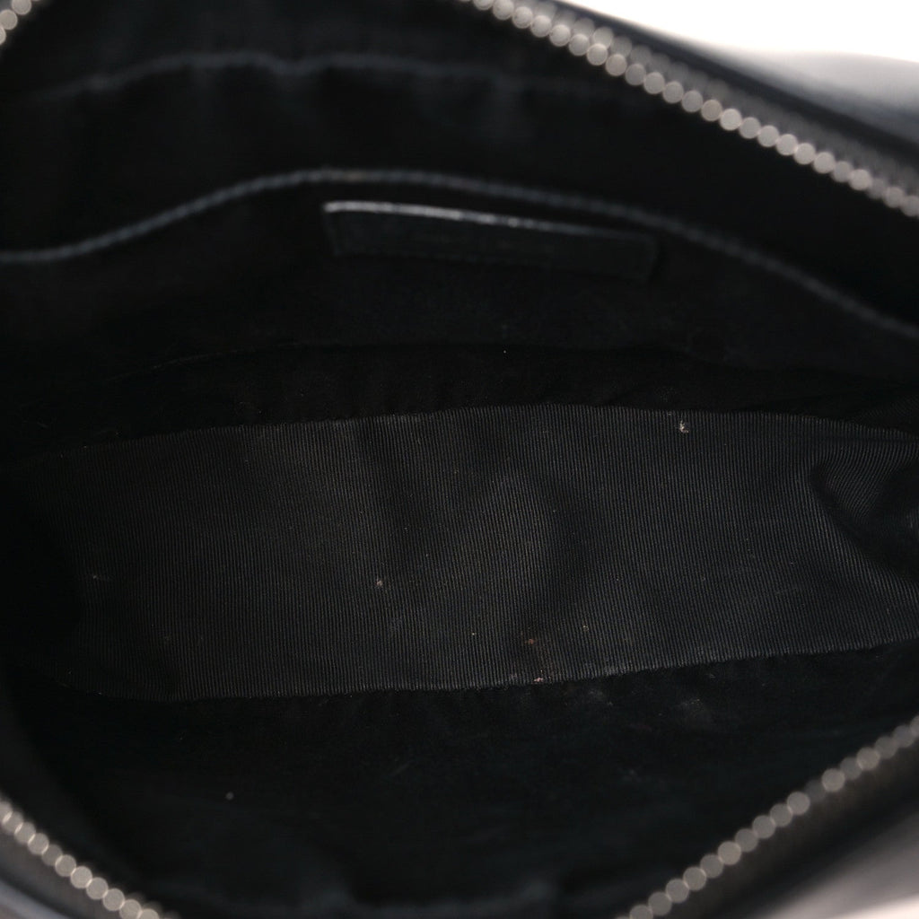 Calfskin Matelasse Monogram Monochrome Lou Camera Bag Black