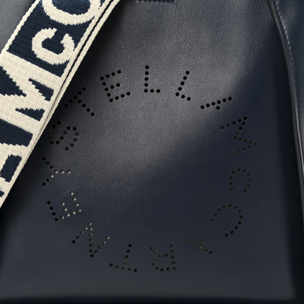 Eco Alter Nappa Perforated Logo Mini Crossbody Navy