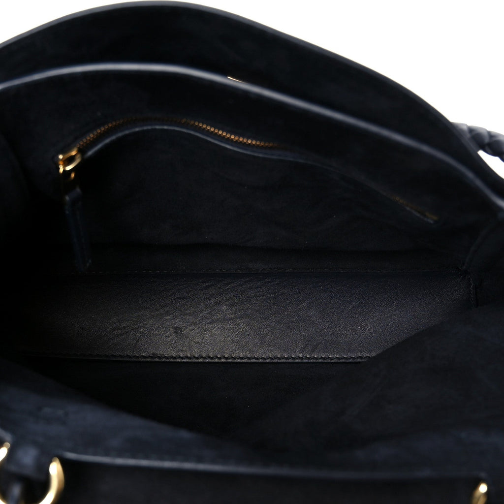 Silky Calfskin Small Ciao Ciao Black