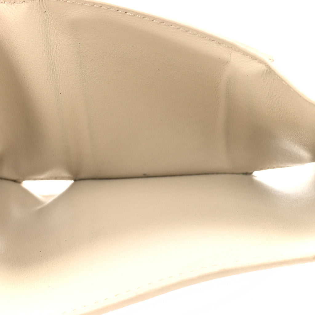 Grained Calfskin Triomphe Nino Wallet Deep Ivory