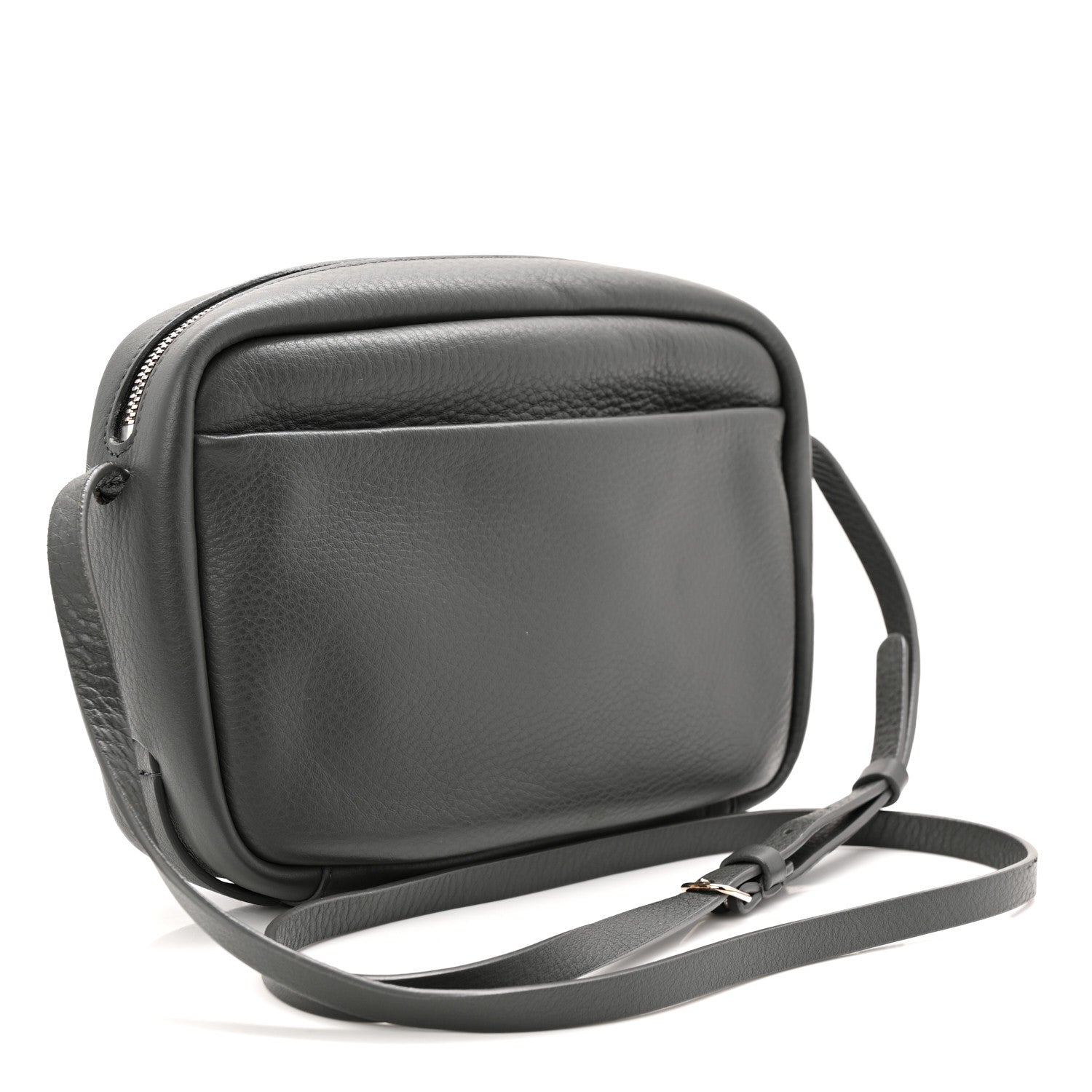 Calfskin Logo S Everyday Camera Bag Gris Fossile