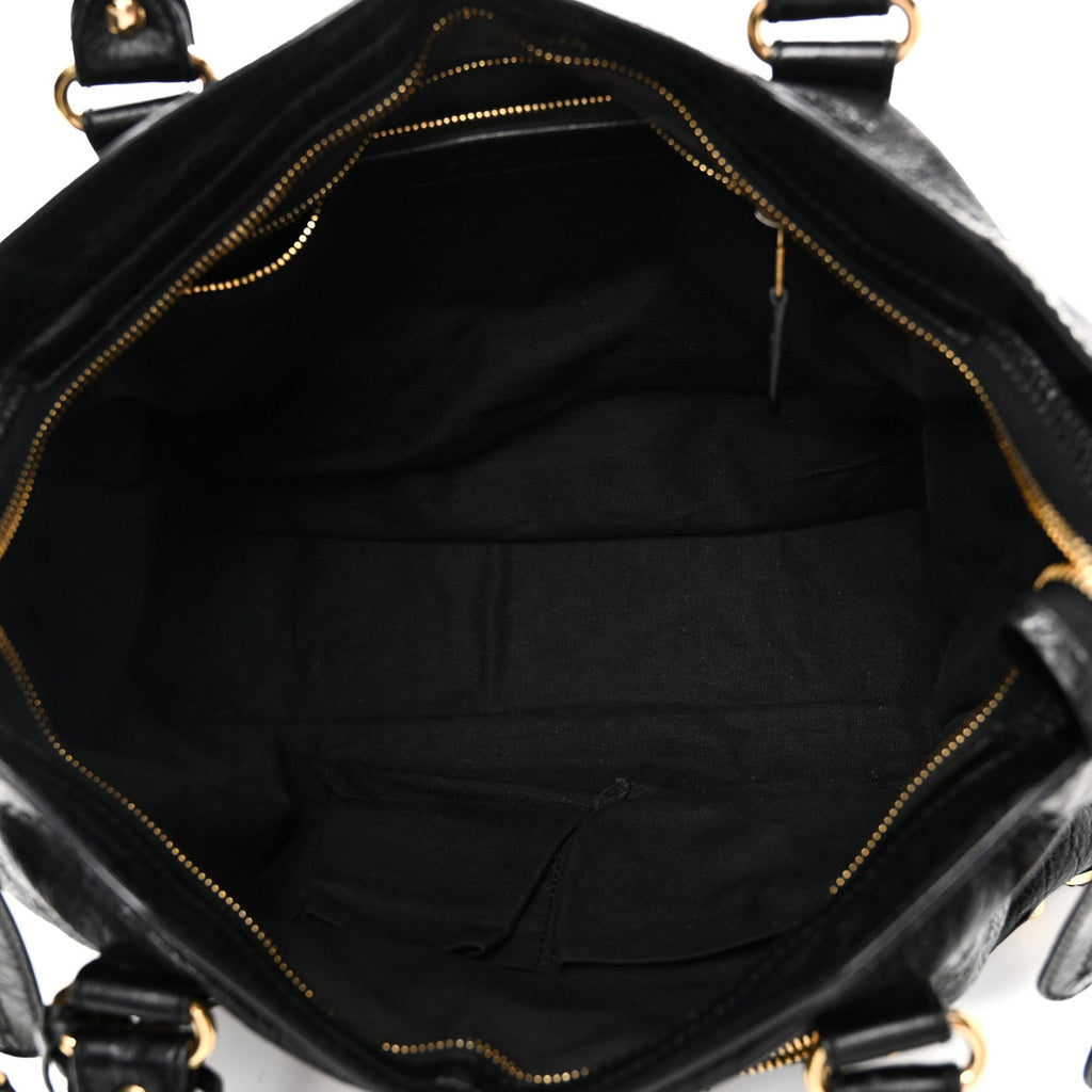 Agneau Giant 12 Gold Hardware City Black