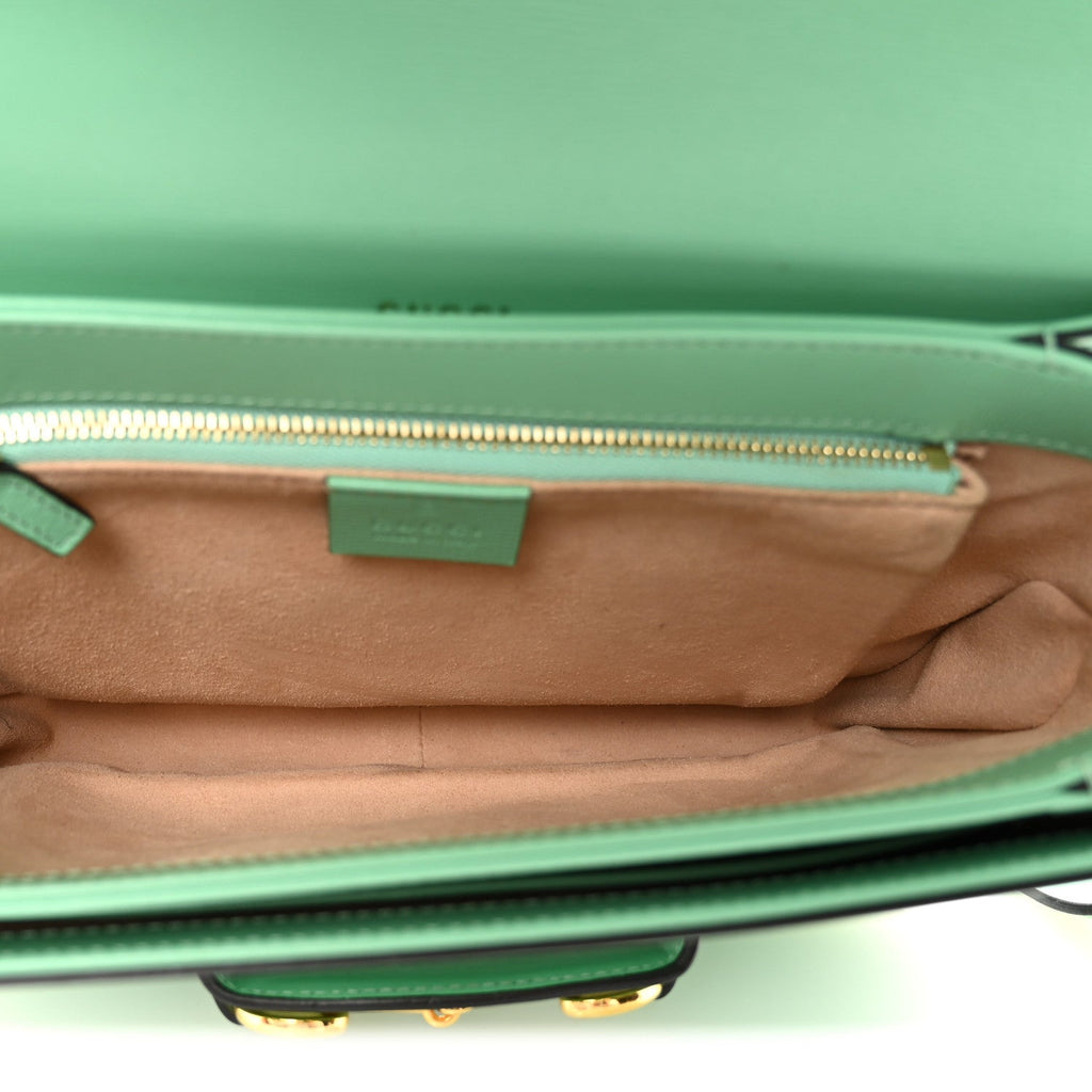 Azalea Calfskin Horsebit 1955 Shoulder Bag Light Green