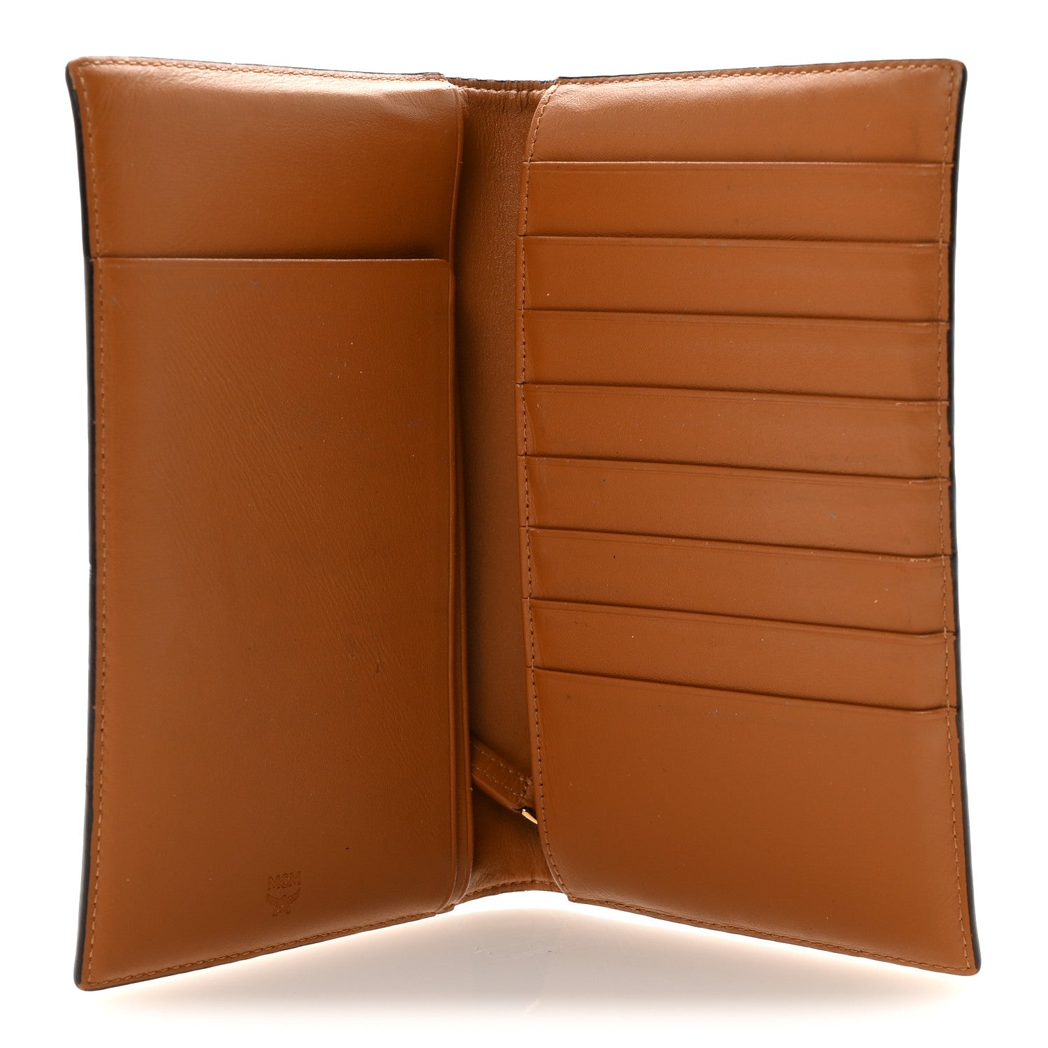 Visetos Bi-Fold Long Wallet Cognac