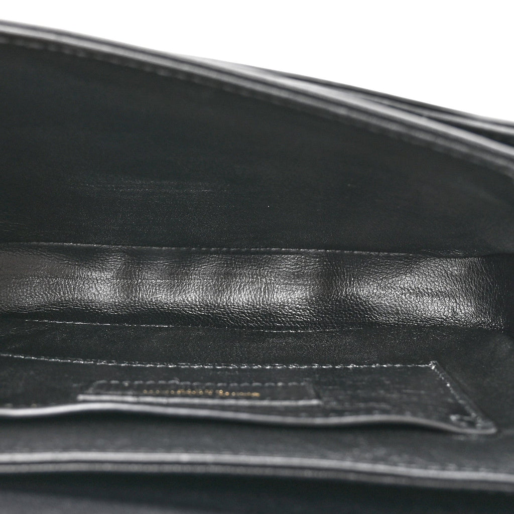 Smooth Calfskin Small Solferino Satchel Black
