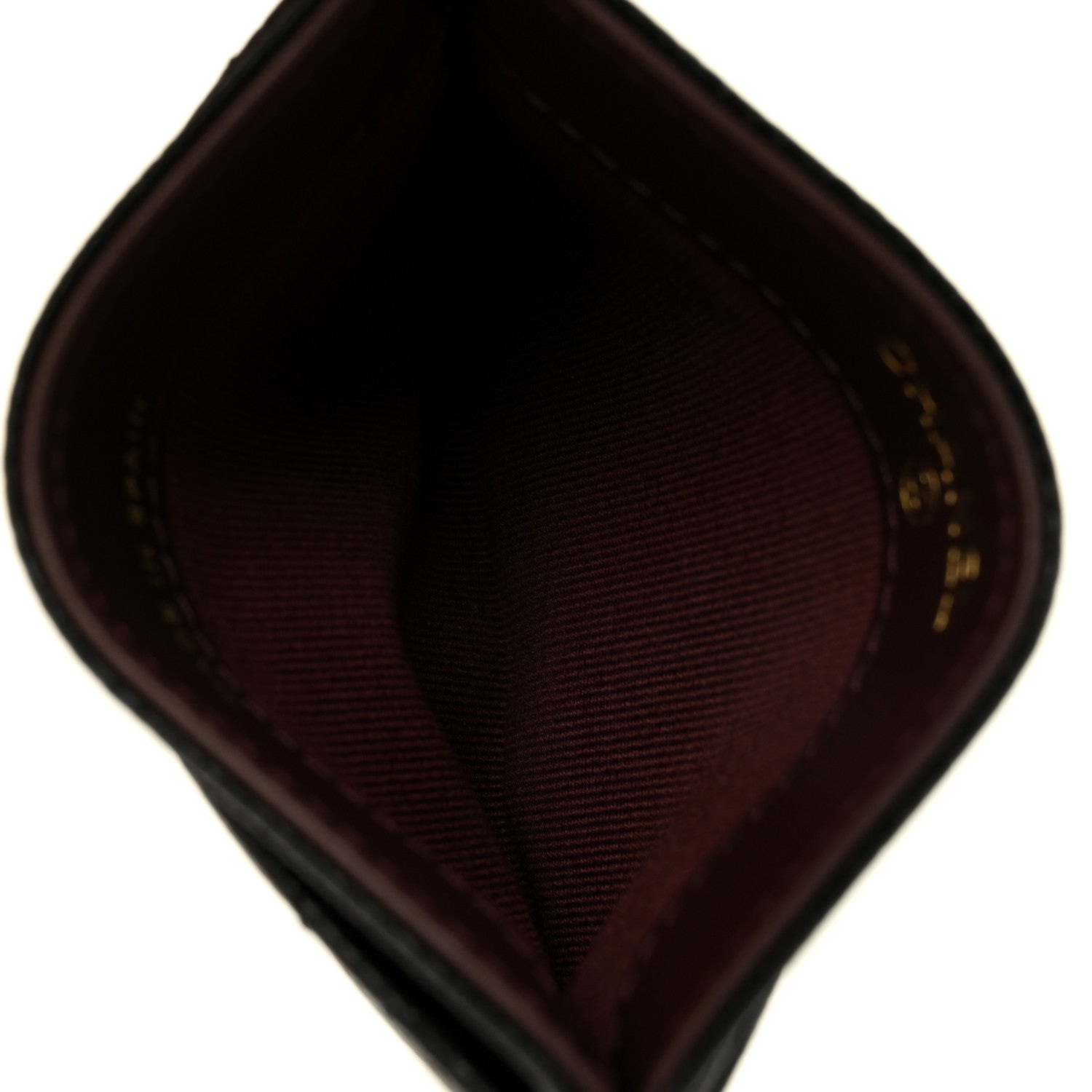 Caviar Quilted  Holder Black