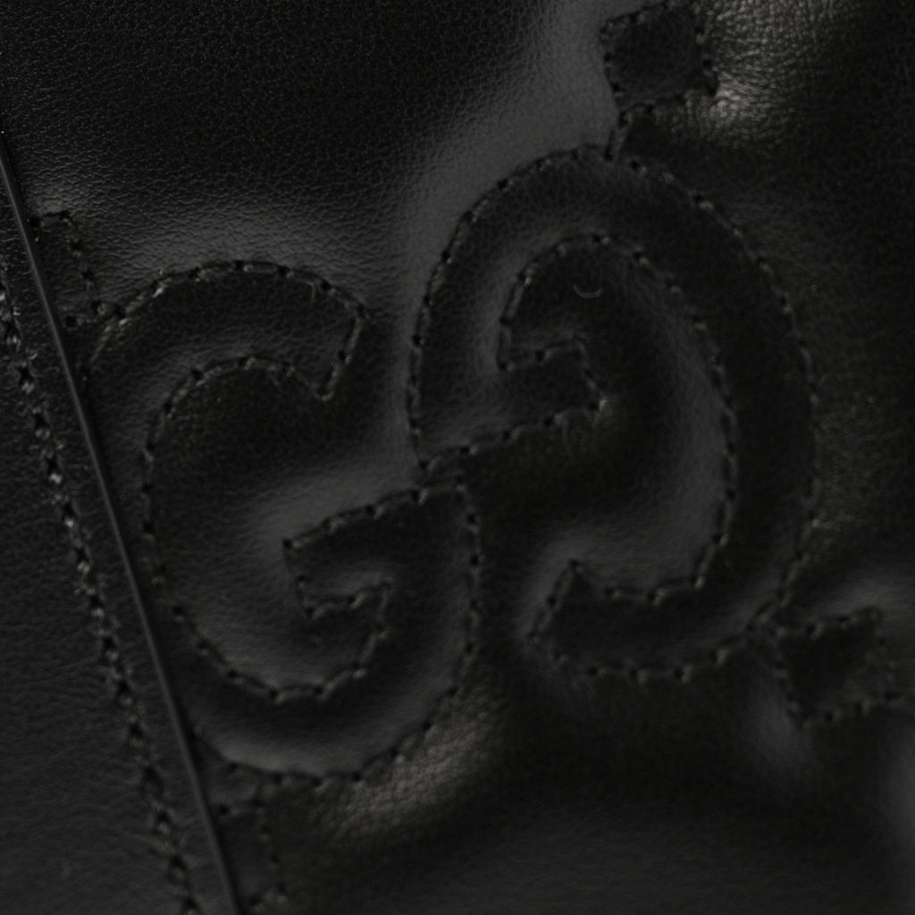 Calfskin GG Matelasse Tote Bag Black