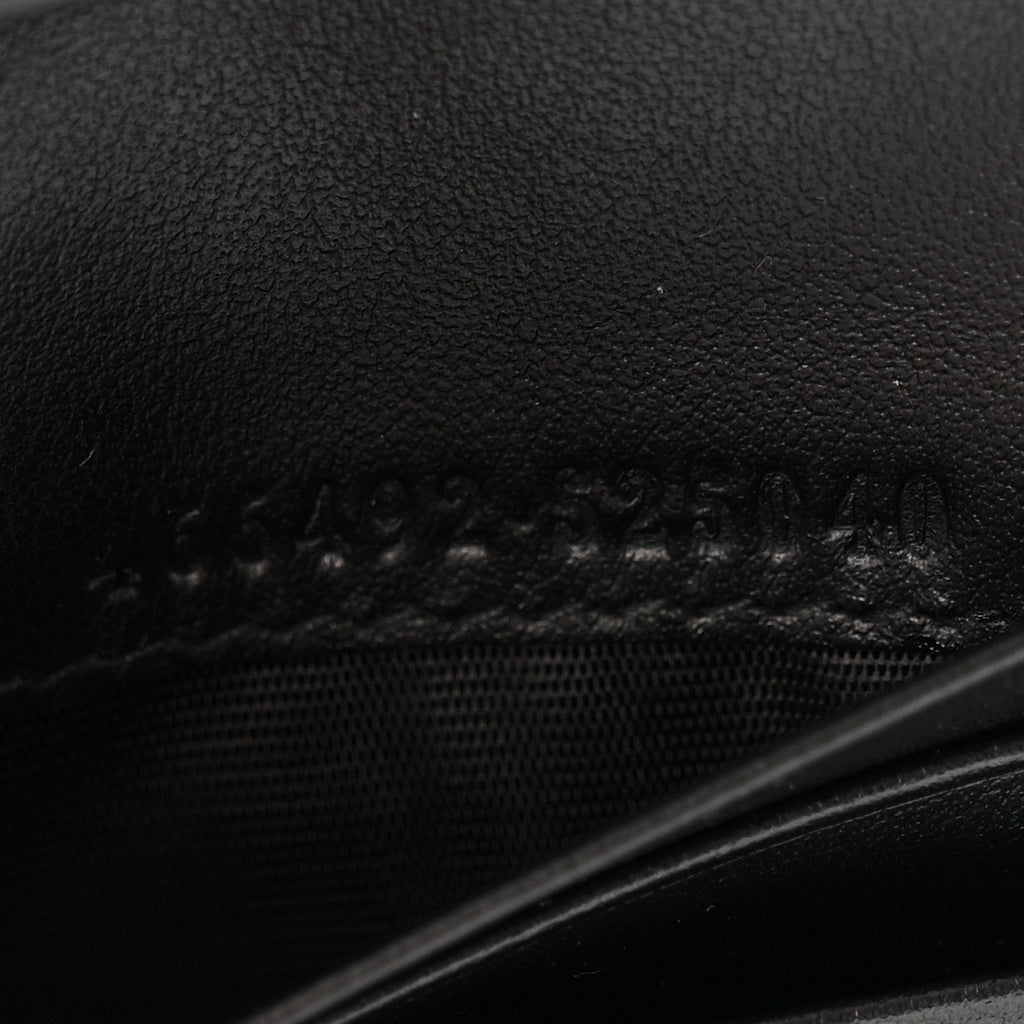 Calfskin Matelasse GG Marmont  Case Wallet Black