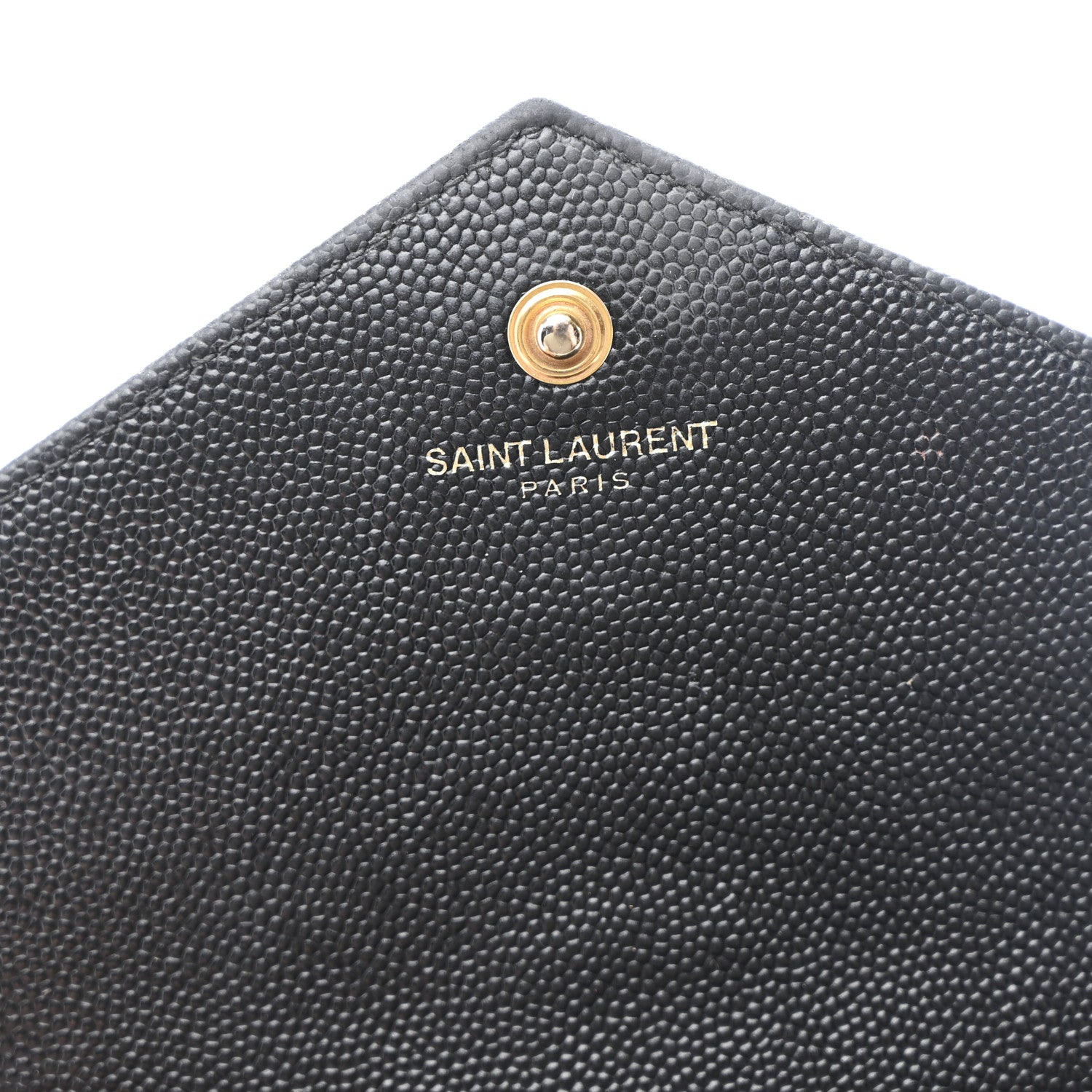 Grain De Poudre Matelasse Chevron Monogram Chain Wallet Black