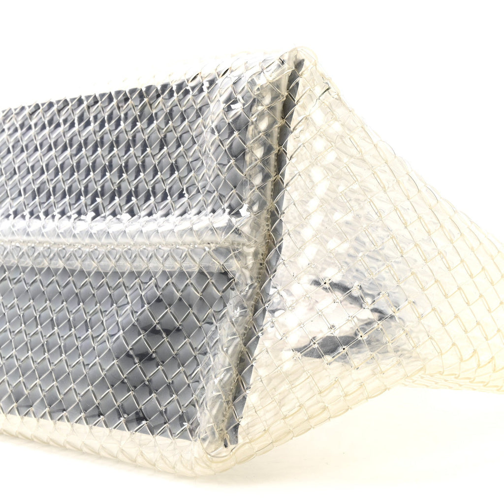 PVC Nappa Intrecciato Large Cabat Transparent Fondente