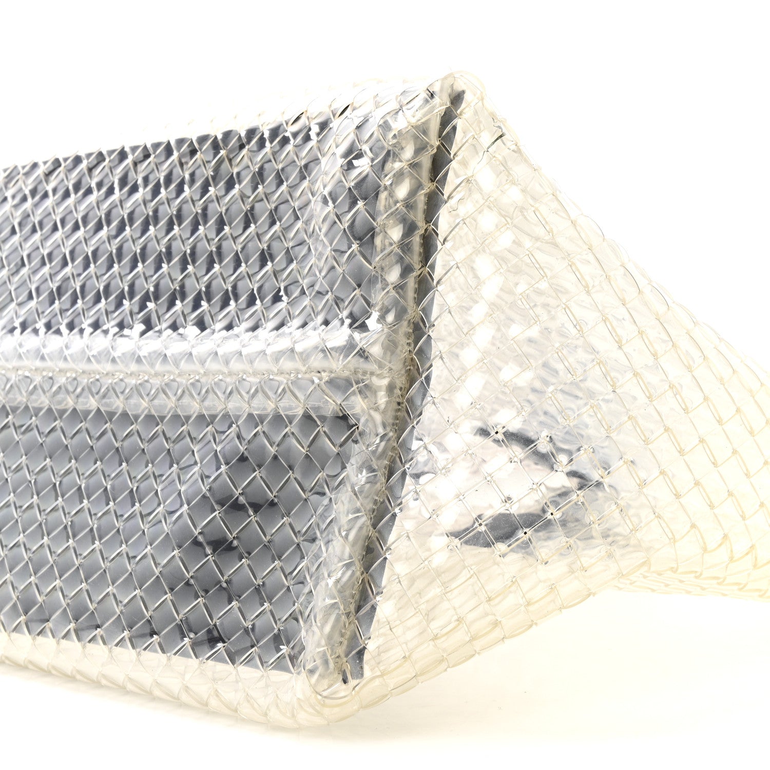 PVC Nappa Intrecciato Large Cabat Transparent Fondente