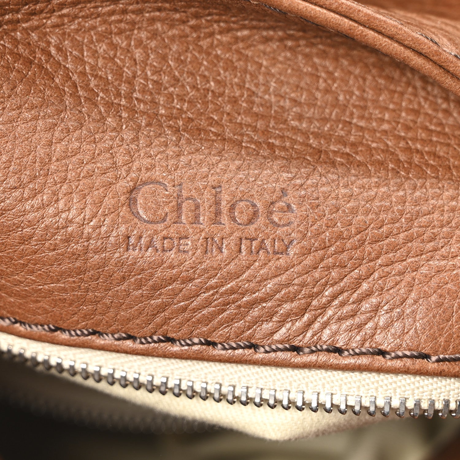 Grained Calfskin Paddington Tote Tan