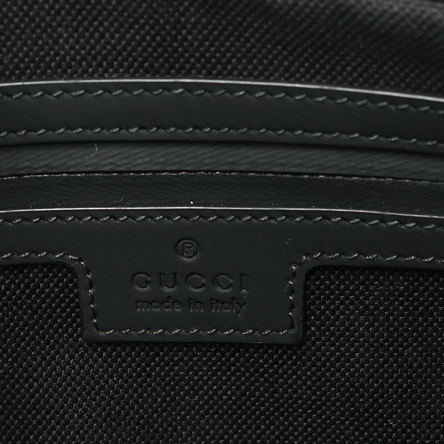 Rubber Effect Monogram GG Crossbody Bag Black