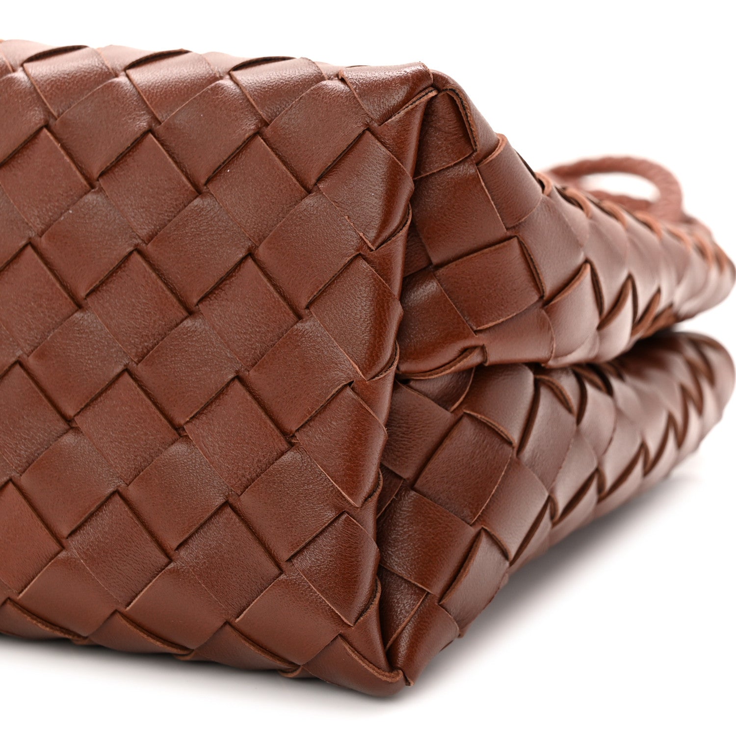 Nappa Intrecciato Small Andiamo Shoulder Bag Sapele