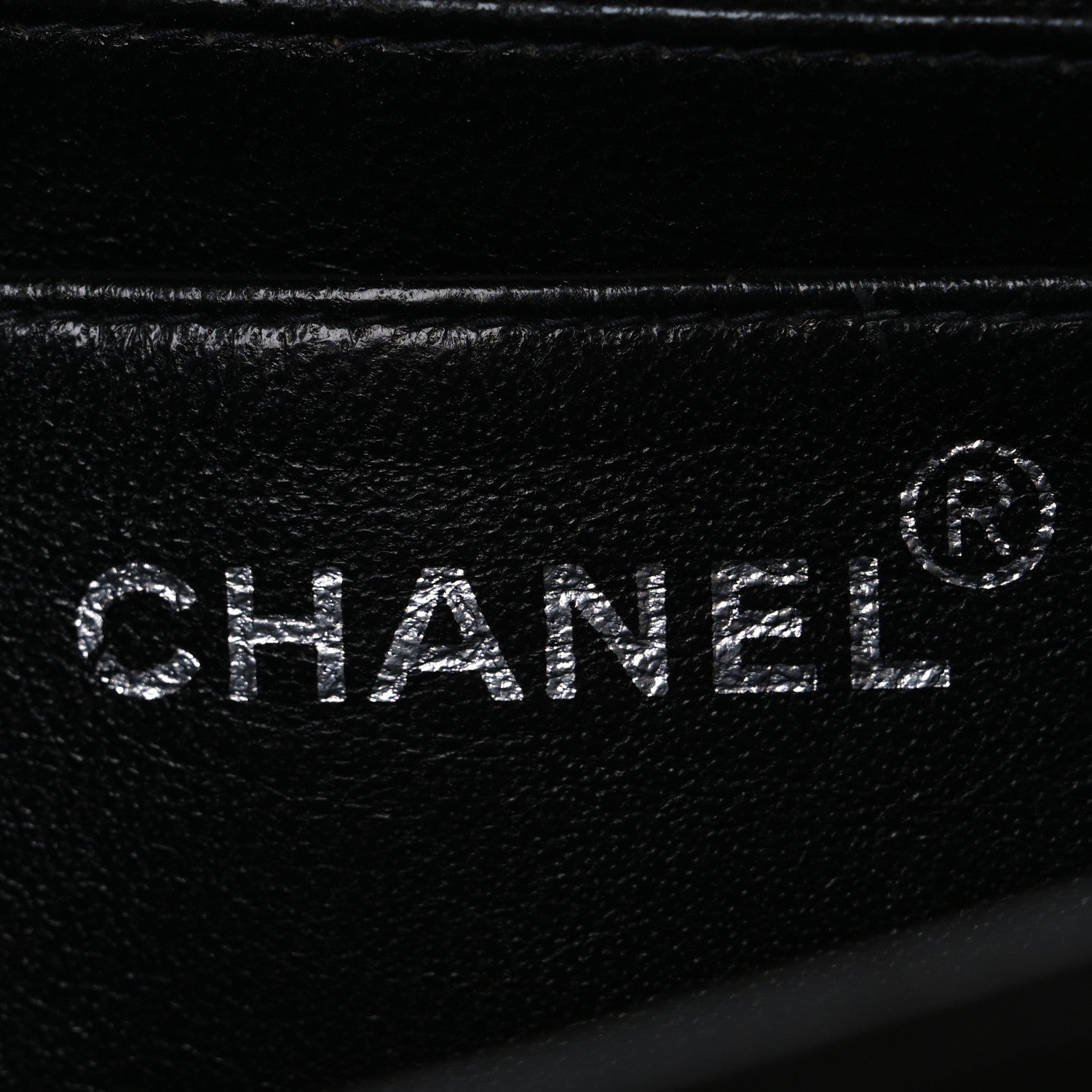Canvas Quilted Letter Printed Flap Black