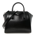 Shiny Lord Calfskin Small Antigona Black