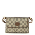 GG Supreme Monogram Canvas Interlocking G Belt Bag Beige Ebony