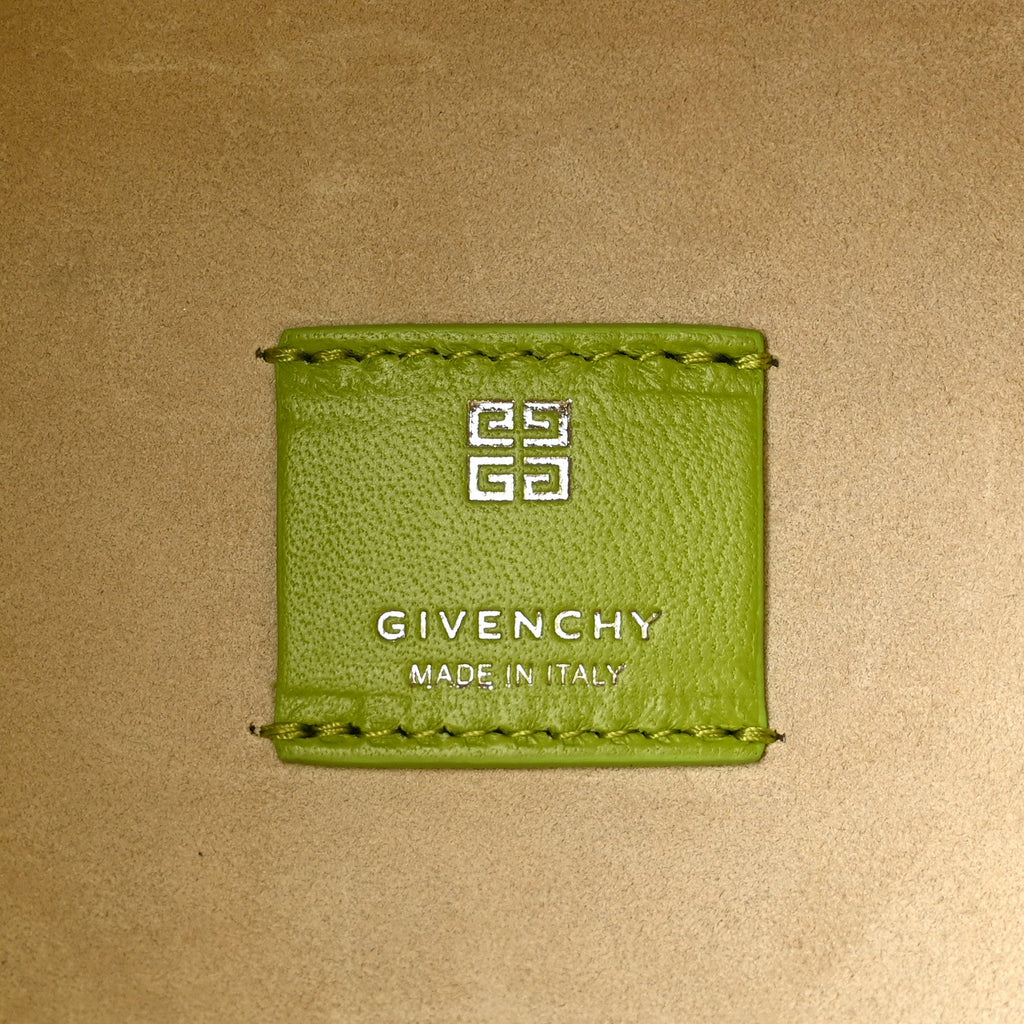 Shearling Crocodile Embossed Calfskin Mini G-Hobo Citrus Green