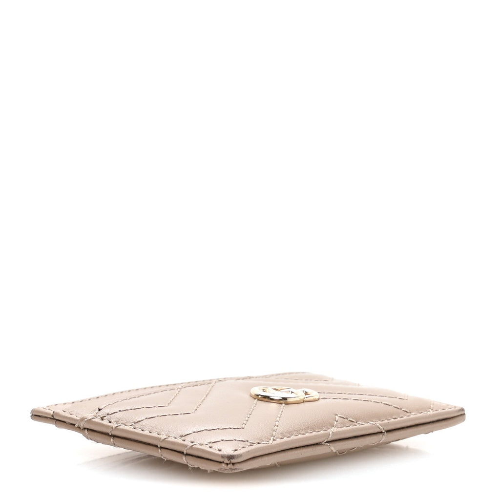 Calfskin Matelasse GG Marmont  Holder Porcelain Rose