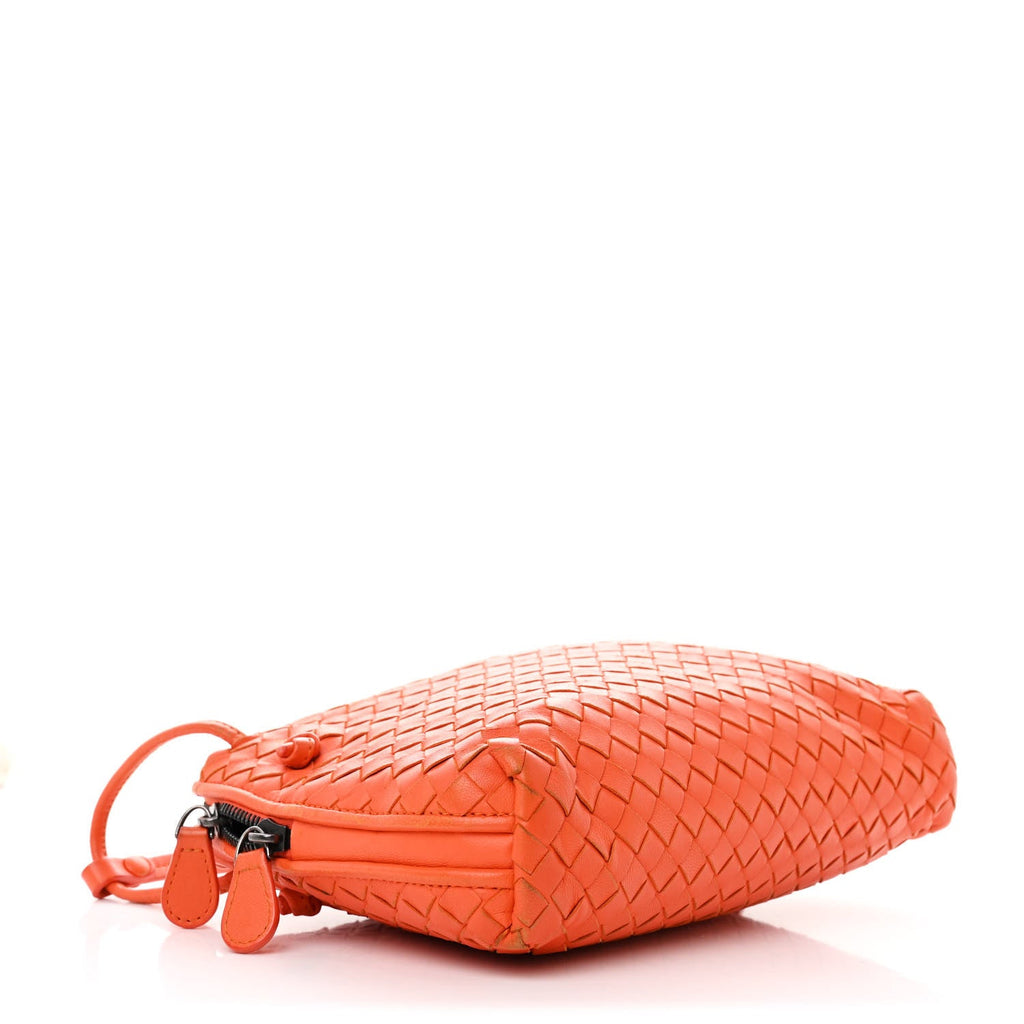 Nappa Intrecciato Nodini Crossbody Messenger Noce