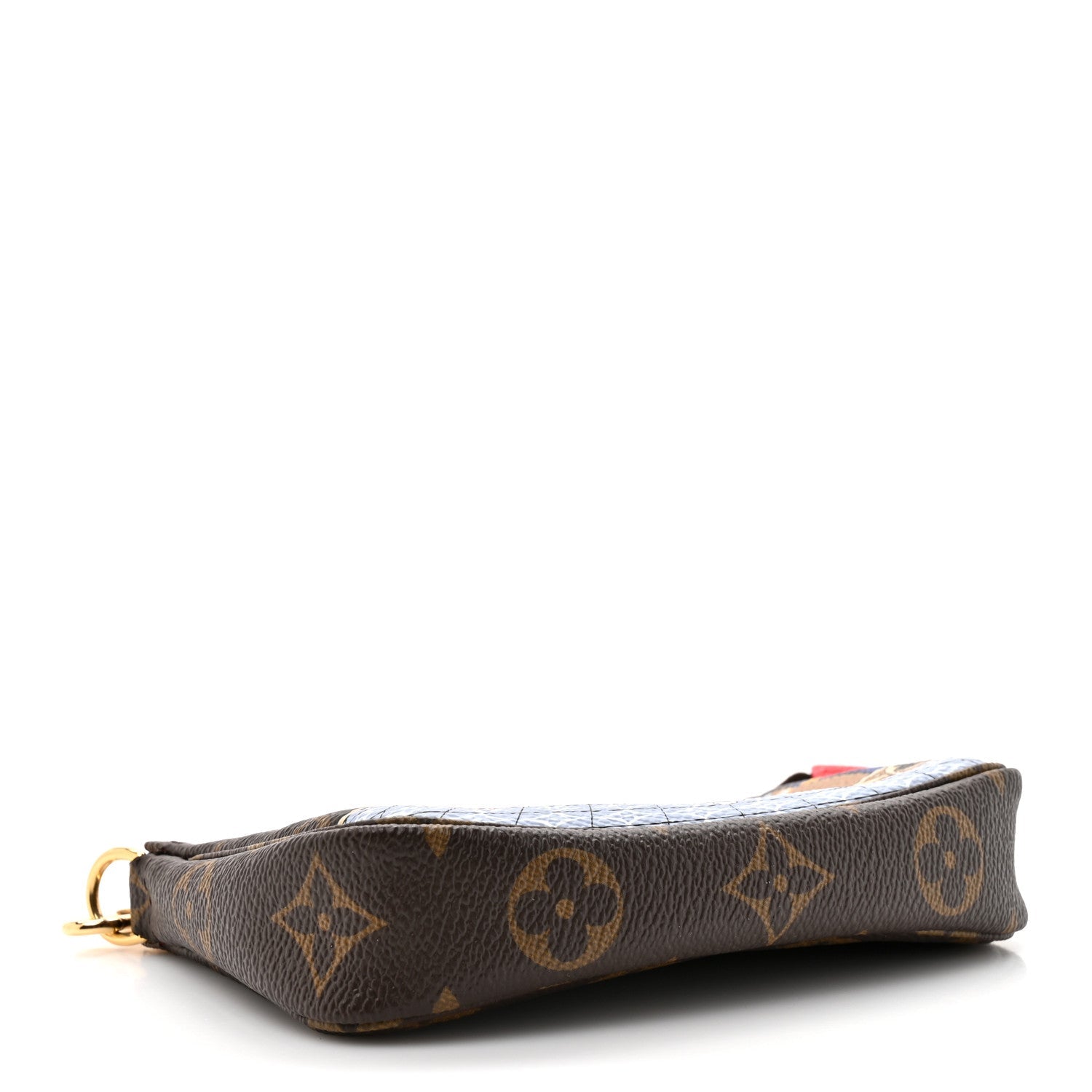 Monogram 2021 Christmas Animation London Mini Pochette Accessories Red