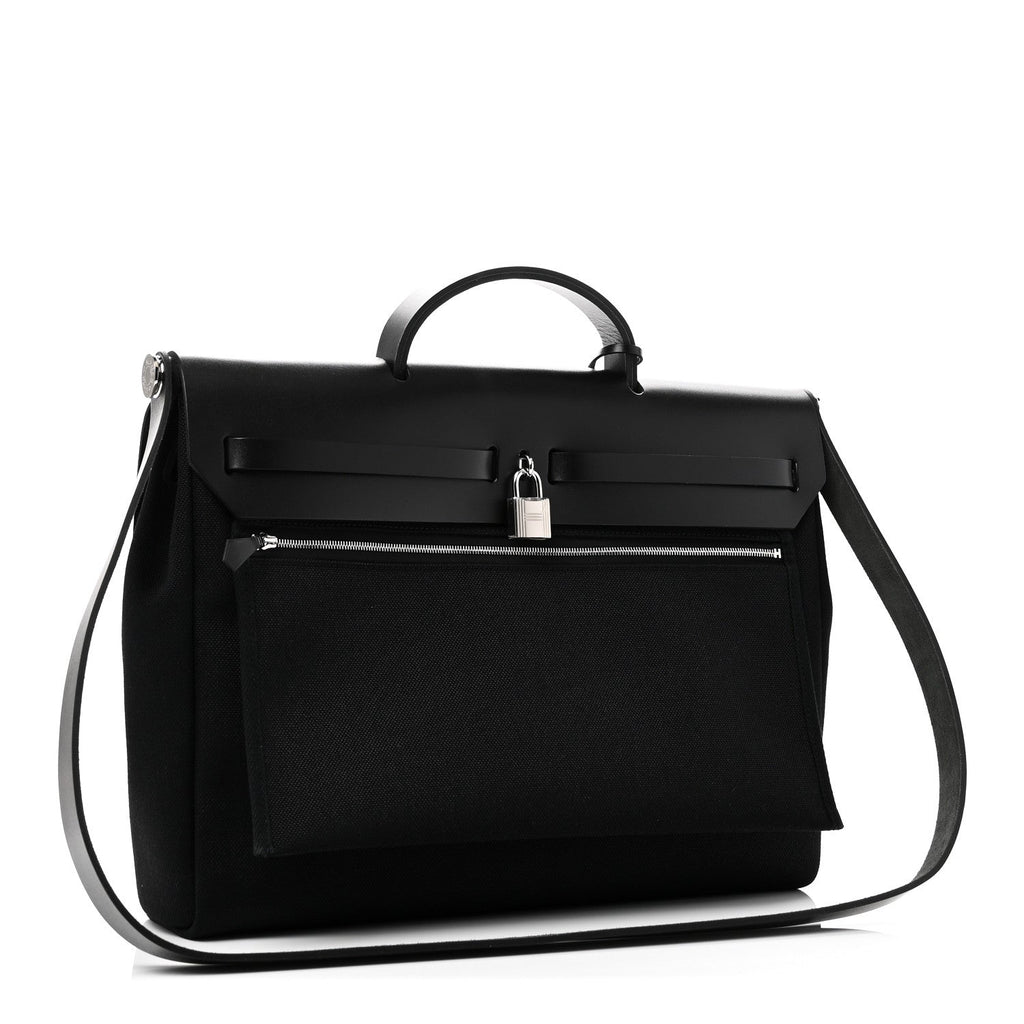 Military Toile Vache Hunter Herbag Messenger 39 Black