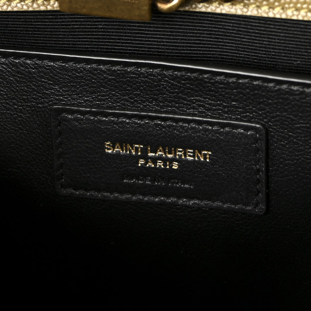 Grain De Poudre Medium Monogram Kate Satchel Hazel Green