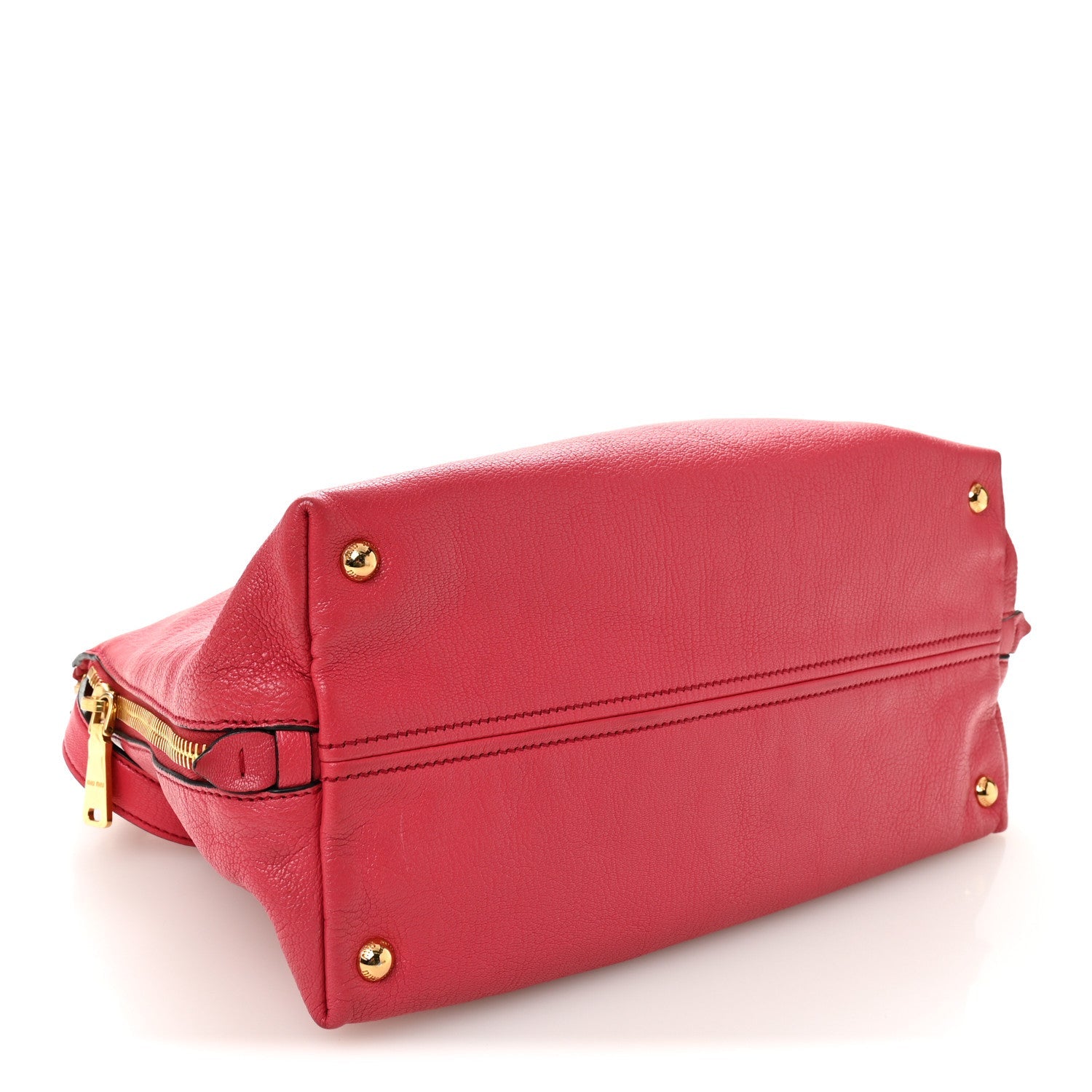 Goatskin Madras Top Handle Bag Fragola