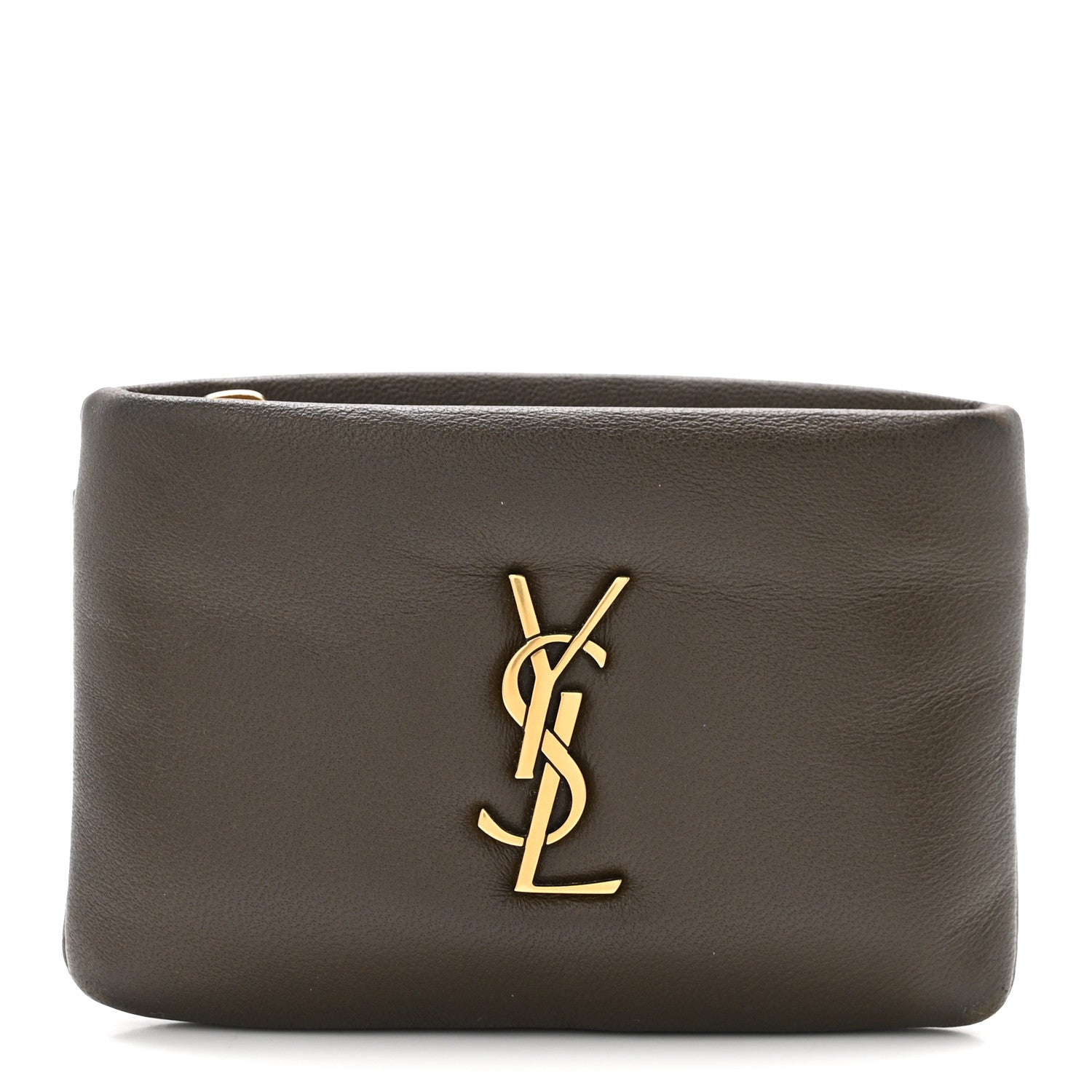 Padded Lambskin Monogram Zip  Holder Light Musk