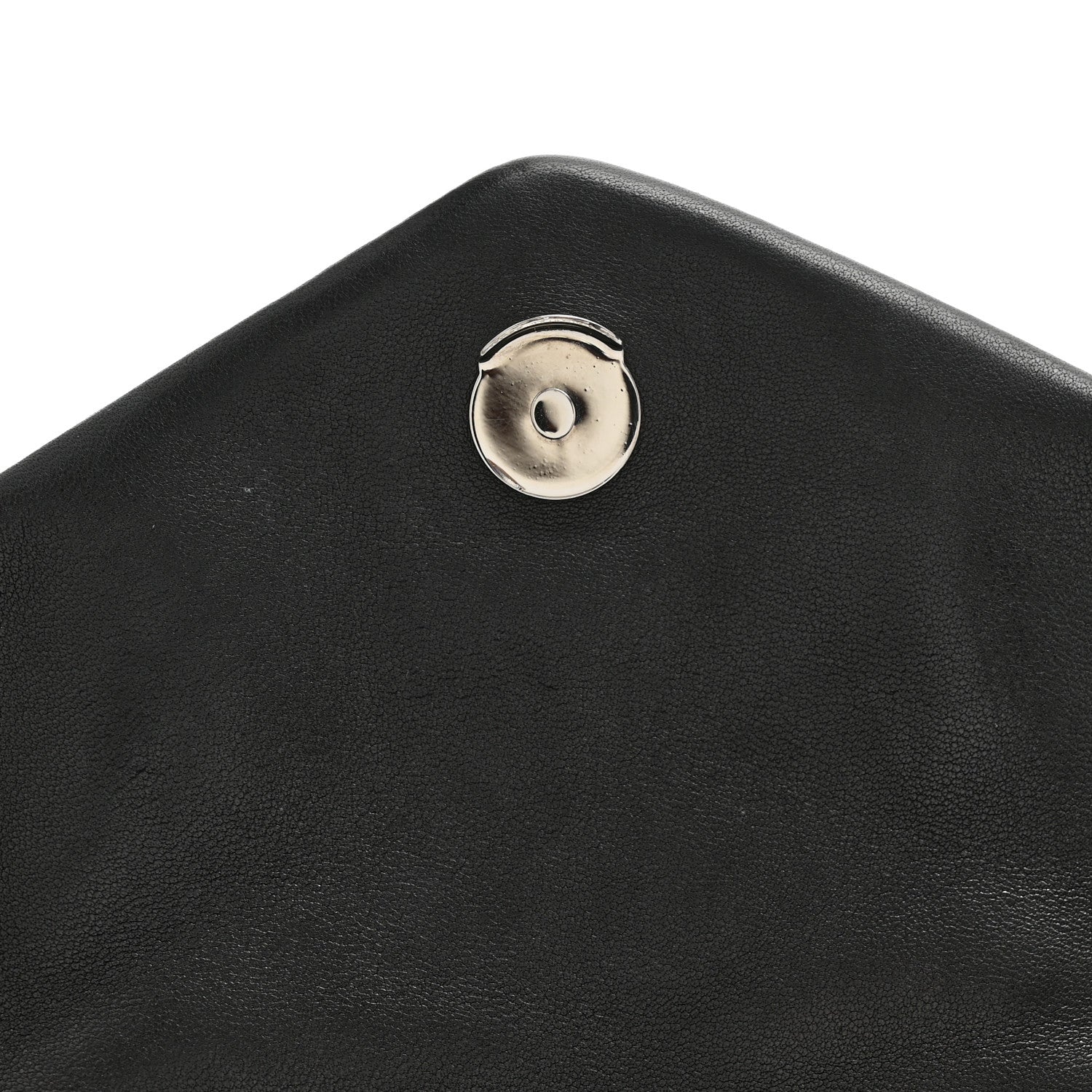 Lambskin Quilted Monogram Monochrome Small Loulou Puffer Chain Satchel Black